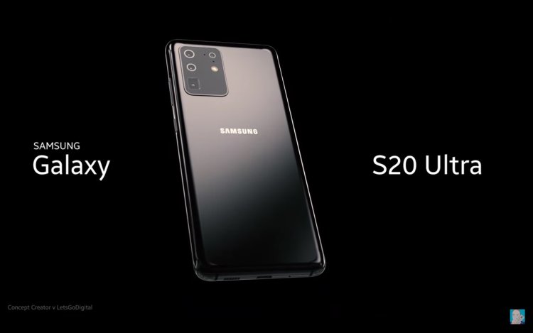 Samsung Galaxy S20 Ultra render letsgodigital