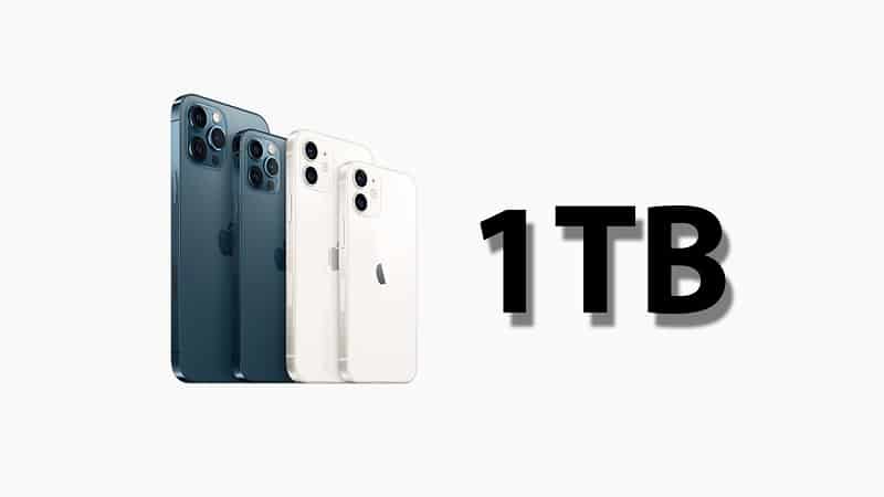 iPhone 13 with 1TB storage models