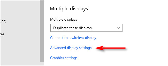 click advanced display settings 1