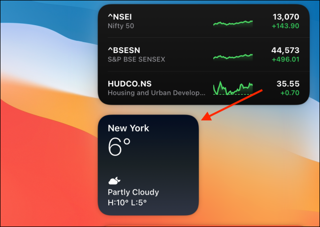 right click a widget from Notification Center