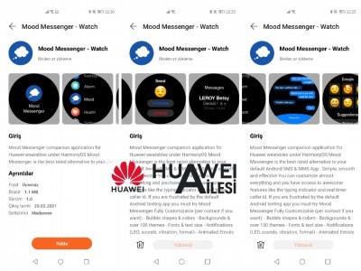 اپلیکیشن همراه پیام رسان Mood برای هوآوی جی‌تی 2 پرو