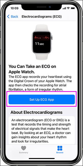 راه اندازی ECG در اپل واچ