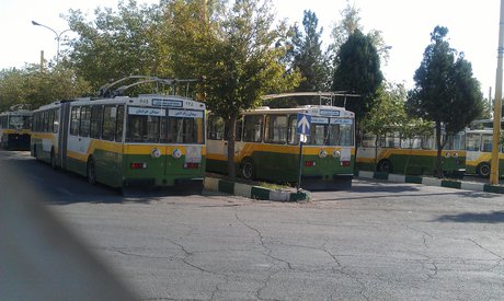 اتوبوس‌های برقی در تهران قدیم
