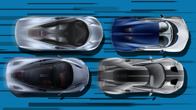 سریع‌ترین خودرو‌های دنیا در سال 2021