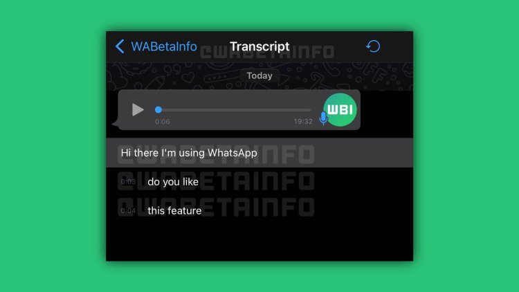 قابلیت رونویسی پیام صوتی به اپلیکیشن آی او اس واتساپ اضافه خواهد شد