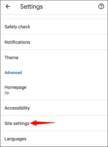 10 chrome mobile site settings