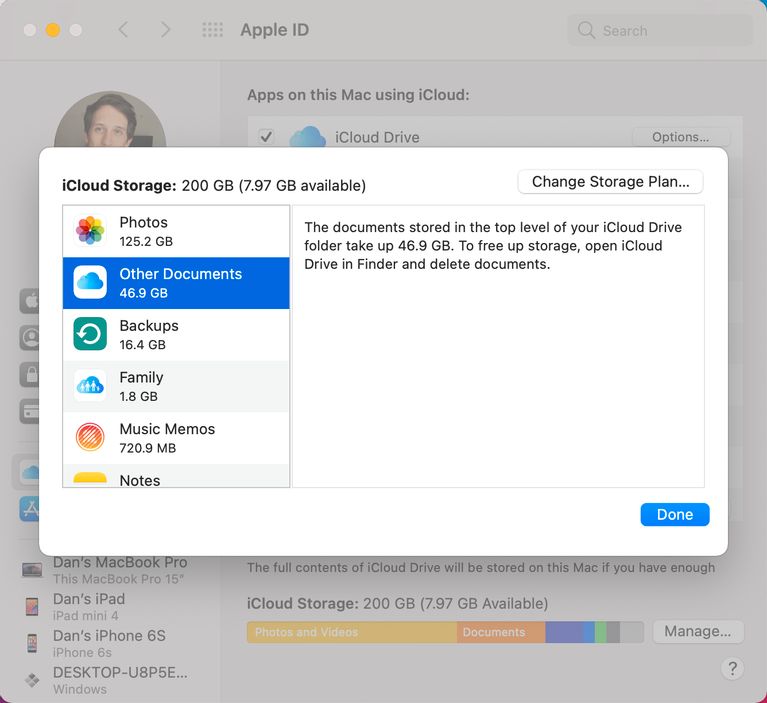 Manage iCloud storage preferences on Mac