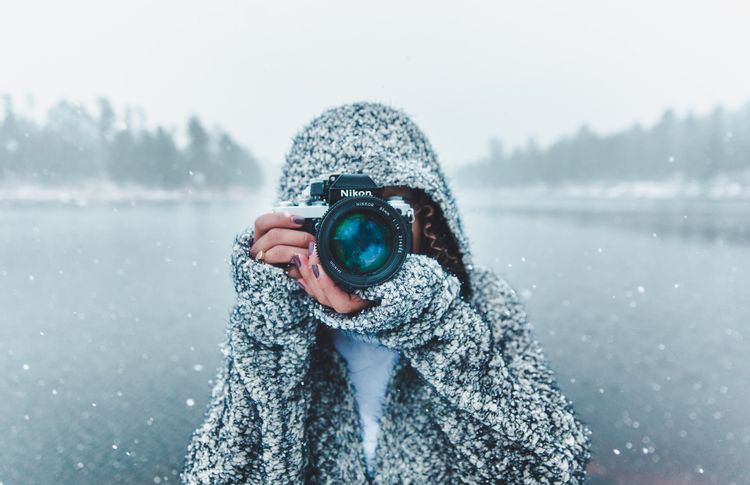 Photographer in Snow