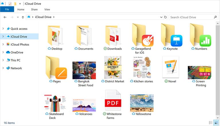 iCloud Drive Quick access folder in File Explorer on Windows