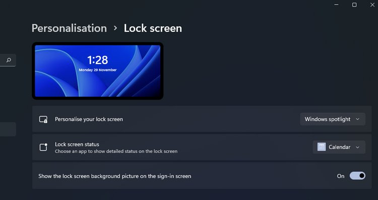 شخصی سازی صفحه قفل ویندوز 11: تغییر پس زمینه تا زمان قفل صفحه