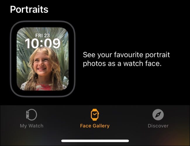 portraits watch face