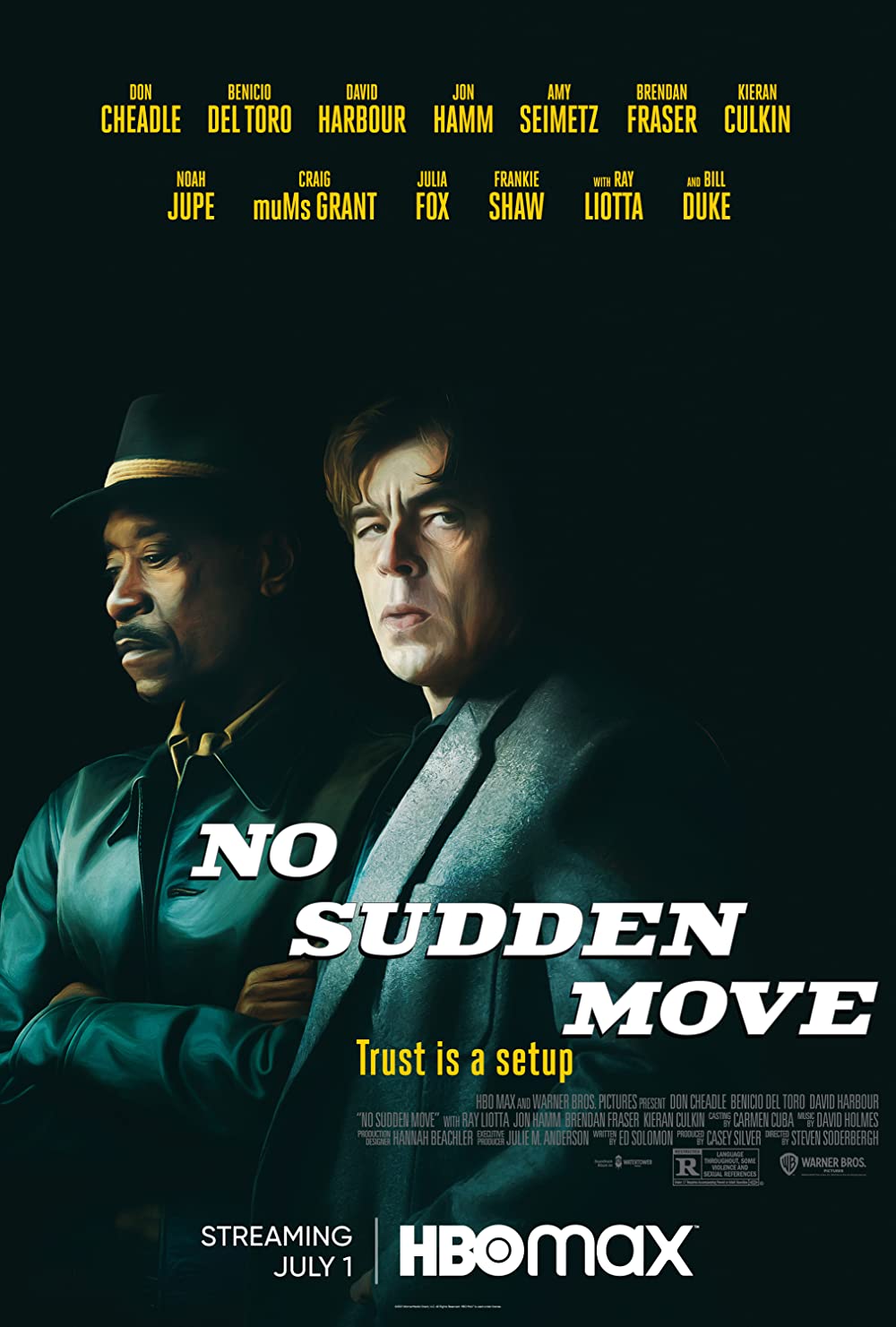 فیلم حرکت ناگهانی ممنوع 2021 No Sudden Move: داستانی جنایی در سال 1955!