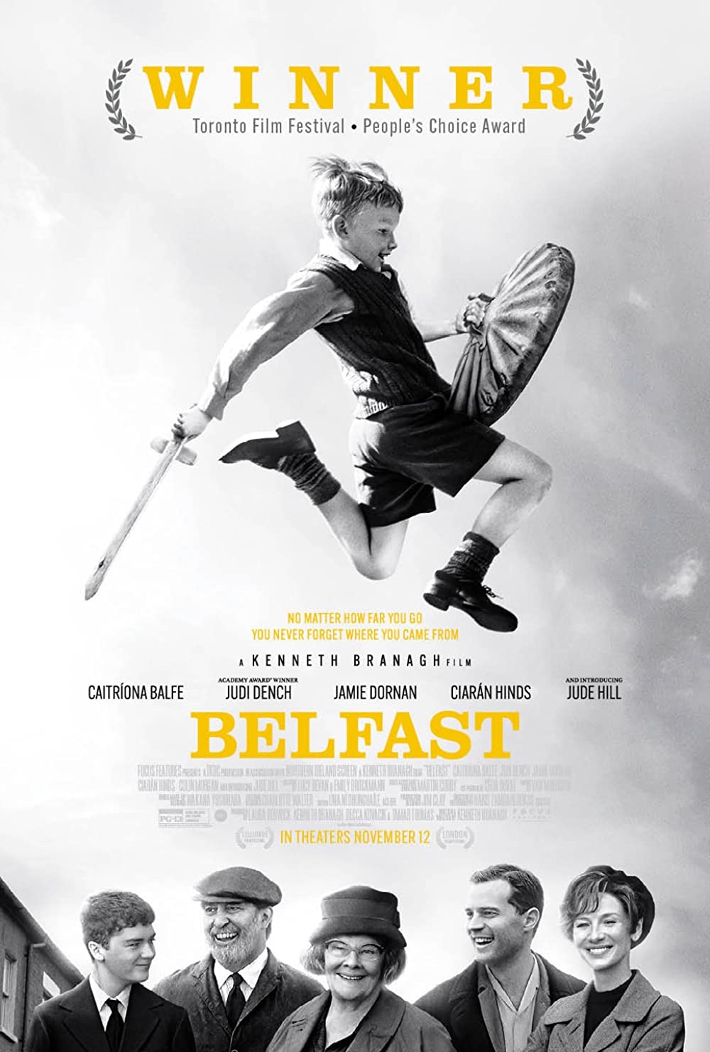فیلم بلفاست 2021 Belfast: نامزد دریافت 7 جایزه در لیست بهترین فیلم های تاریخی 2021!