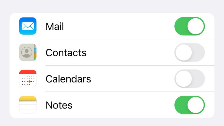 mail notes enabled