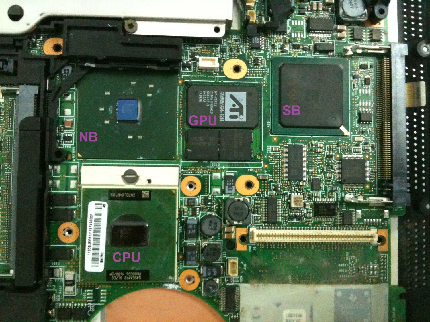 ibm thinkpad motherboard 1