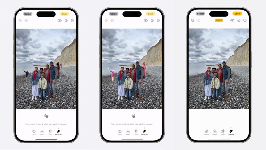 آپدیت جدید iOS با قابلیت حذف اشیاء از تصاویر