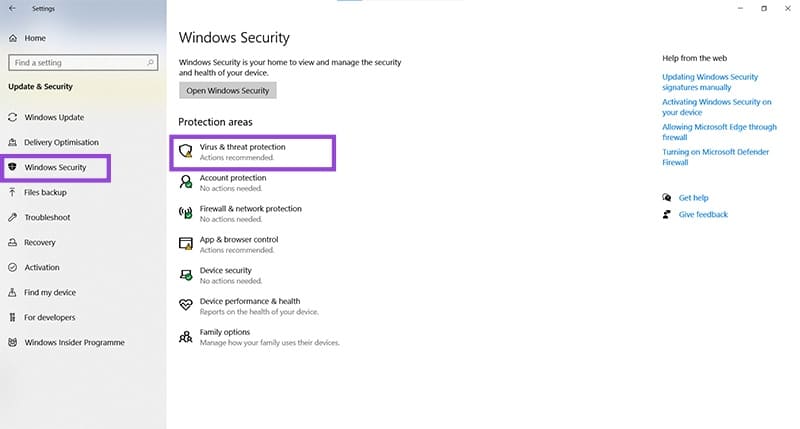 چگونه جلوی حذف فایل ها توسط Windows Defender را بگیریم؟ 3 چگونه جلوی حذف فایل ها توسط Windows Defender را بگیریم2 -